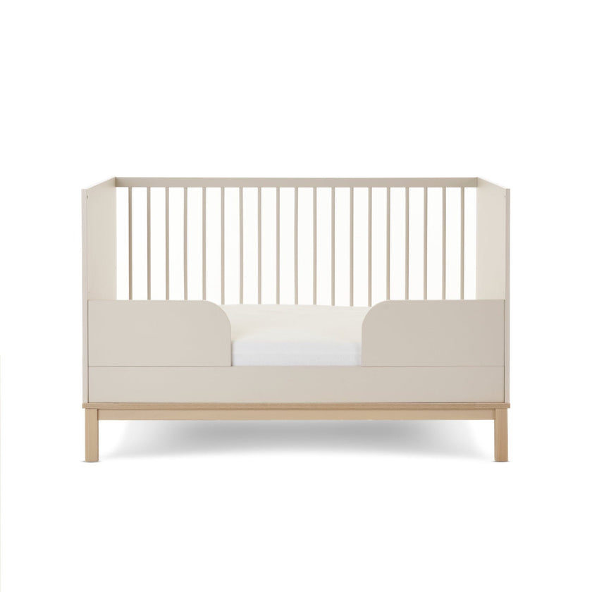 Chambre Duo Astrid - Lit 70x140cm + Commode 3 Tiroires - Satin - Mode Bébé Claye