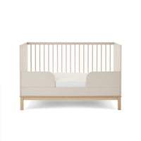 Chambre Duo Astrid - Lit 70x140cm + Commode 3 Tiroires - Satin - Mode Bébé Claye