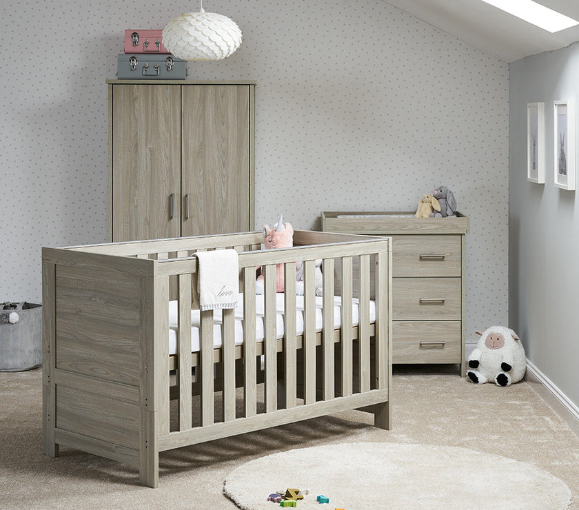 Chambre Trio bébé - Nika Gris Lavé - Mode Bébé Claye