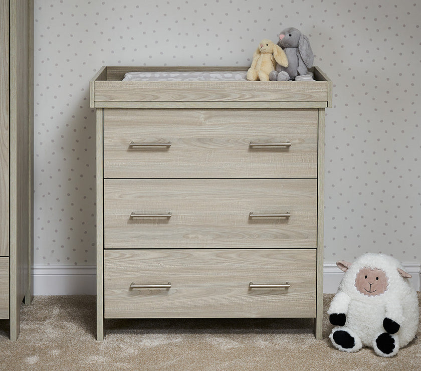 Chambre Trio bébé - Nika Gris Lavé - Mode Bébé Claye