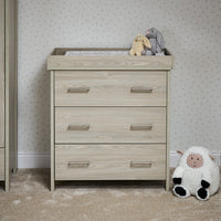 Chambre Trio bébé - Nika Gris Lavé - Mode Bébé Claye