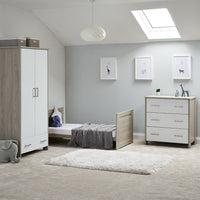 Chambre Trio bébé Nika Gris Lavé et Blanc - Mode Bébé Claye
