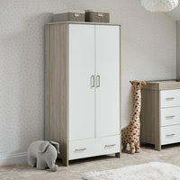 Chambre Trio bébé Nika Gris Lavé et Blanc - Mode Bébé Claye