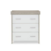 Chambre Trio bébé Nika Gris Lavé et Blanc - Mode Bébé Claye