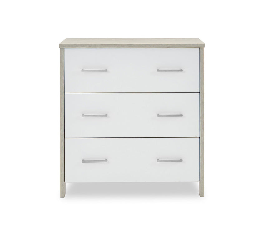 Chambre Trio bébé Nika Gris Lavé et Blanc - Mode Bébé Claye