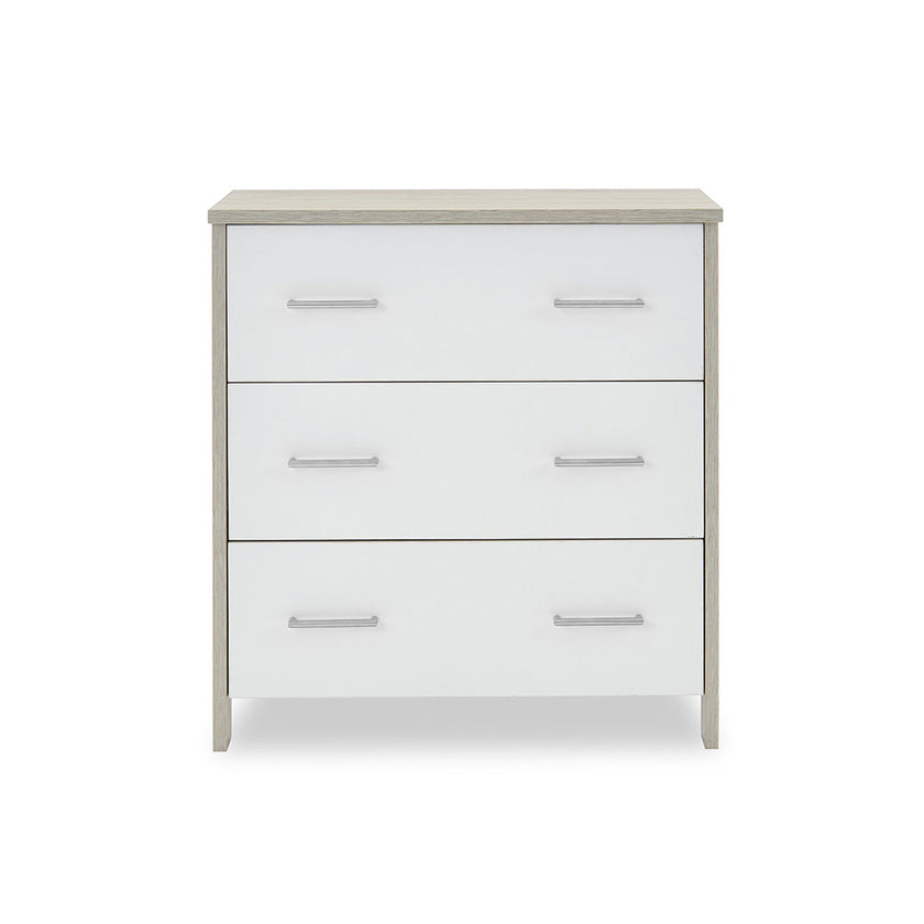 Chambre Trio bébé Nika Gris Lavé et Blanc - Mode Bébé Claye