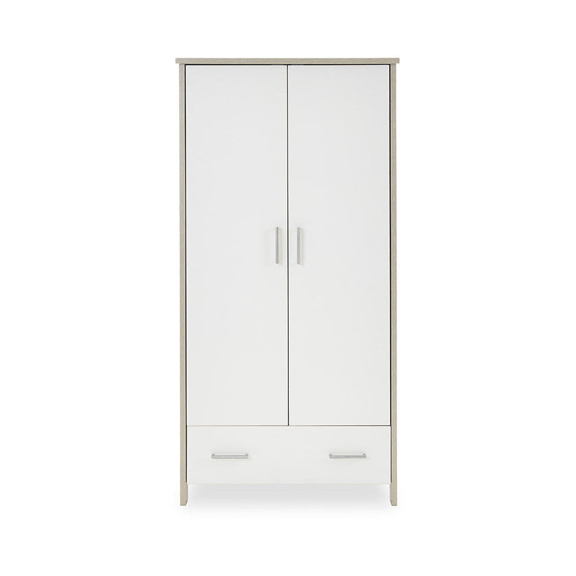 Chambre Trio bébé Nika Gris Lavé et Blanc - Mode Bébé Claye