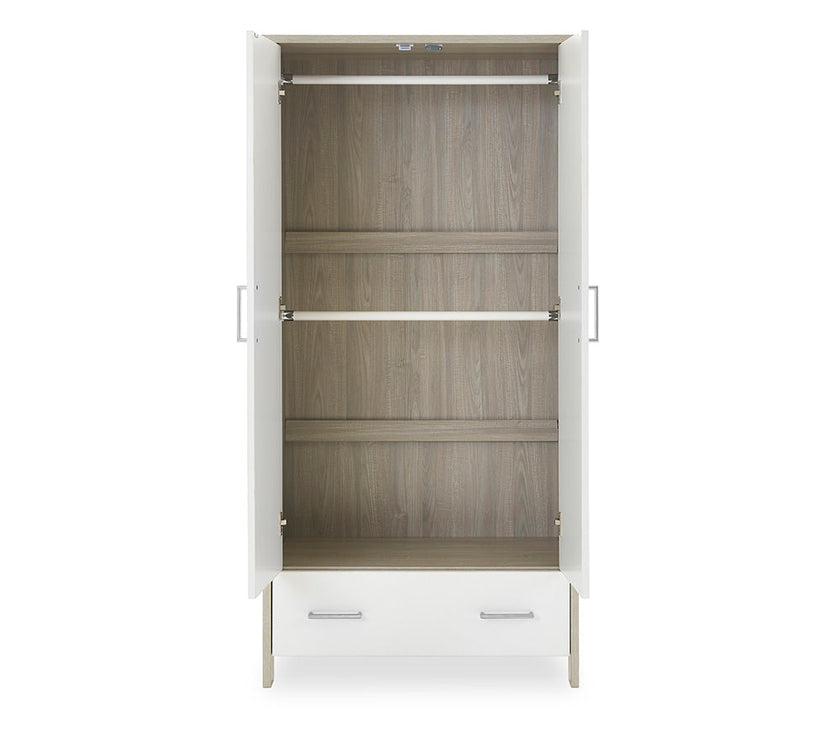 Chambre Trio bébé Nika Gris Lavé et Blanc - Mode Bébé Claye