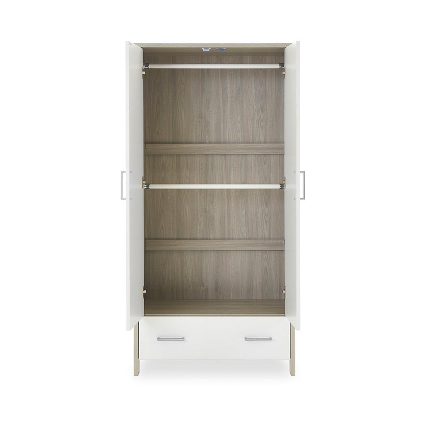 Chambre Trio bébé Nika Gris Lavé et Blanc - Mode Bébé Claye