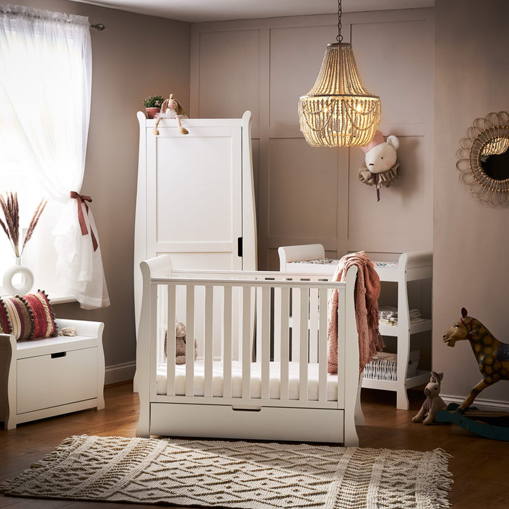 Obaby - Chambre Trio bébé Stamford Space Saver - Blanc - Mode Bébé Claye