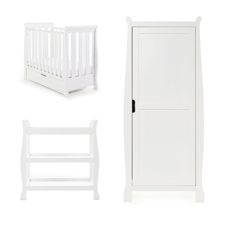 Obaby - Chambre Trio bébé Stamford Space Saver - Blanc - Mode Bébé Claye