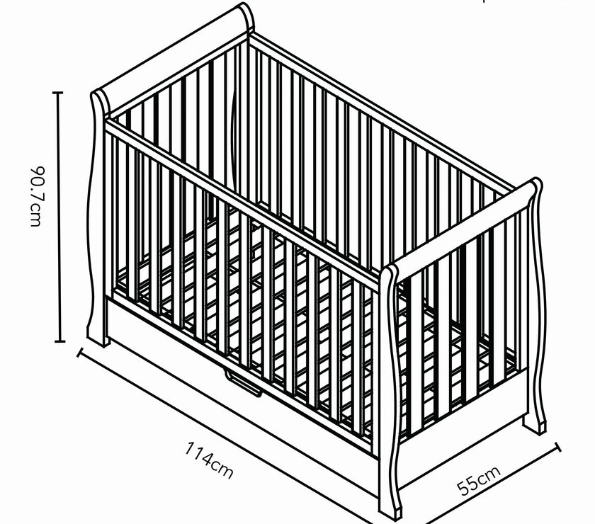Obaby - Chambre Trio bébé Stamford Space Saver - Blanc - Mode Bébé Claye