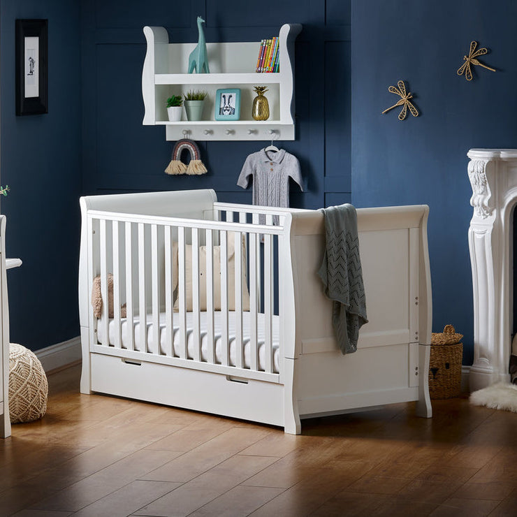 Obaby - Lit Bébé Évolutif 140x70cm Stamford Classic - Blanc - Mode Bébé Claye
