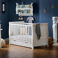 Obaby - Lit Bébé Évolutif 140x70cm Stamford Classic - Blanc - Mode Bébé Claye