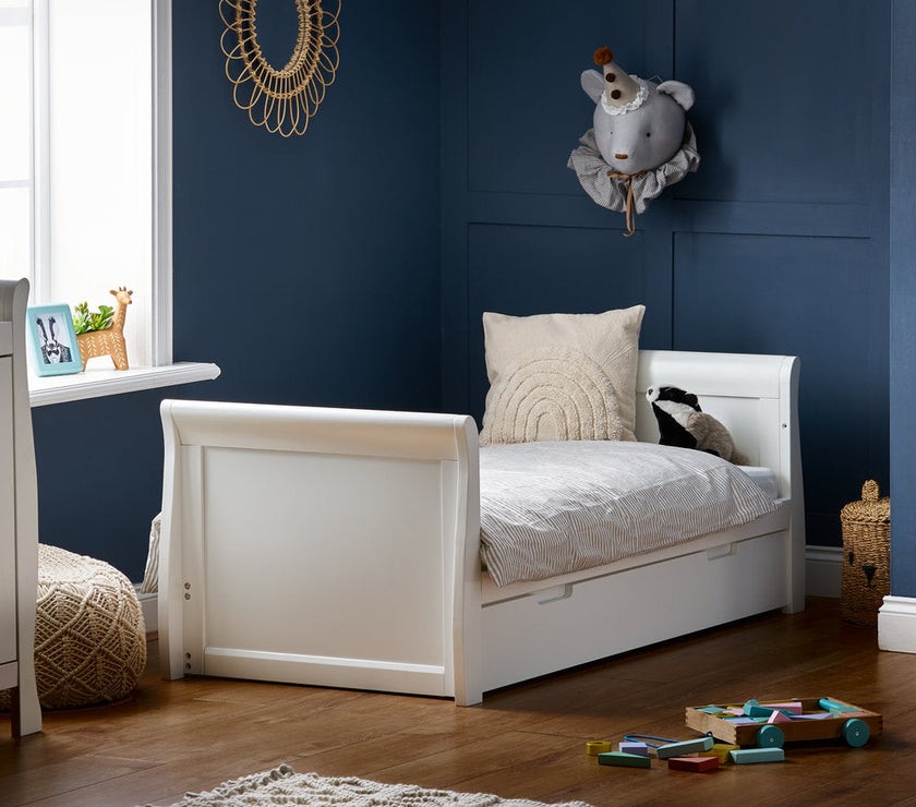 Obaby - Lit Bébé Évolutif 140x70cm Stamford Classic - Blanc - Mode Bébé Claye