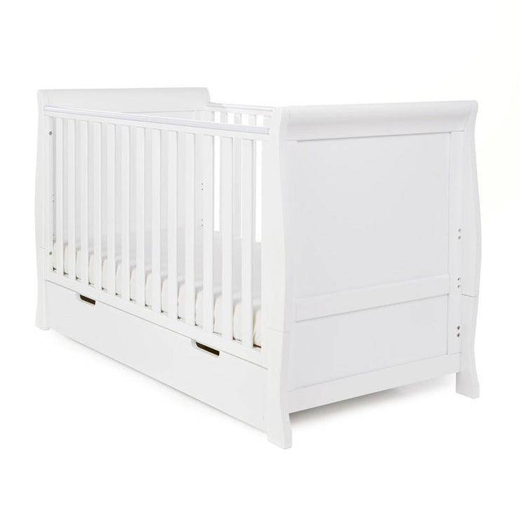 Obaby - Lit Bébé Évolutif 140x70cm Stamford Classic - Blanc - Mode Bébé Claye
