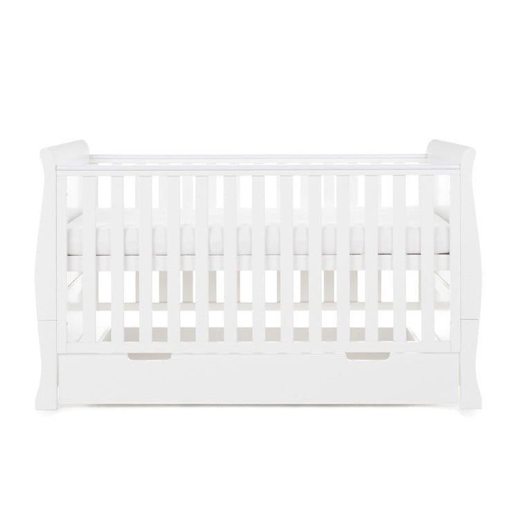 Obaby - Lit Bébé Évolutif 140x70cm Stamford Classic - Blanc - Mode Bébé Claye