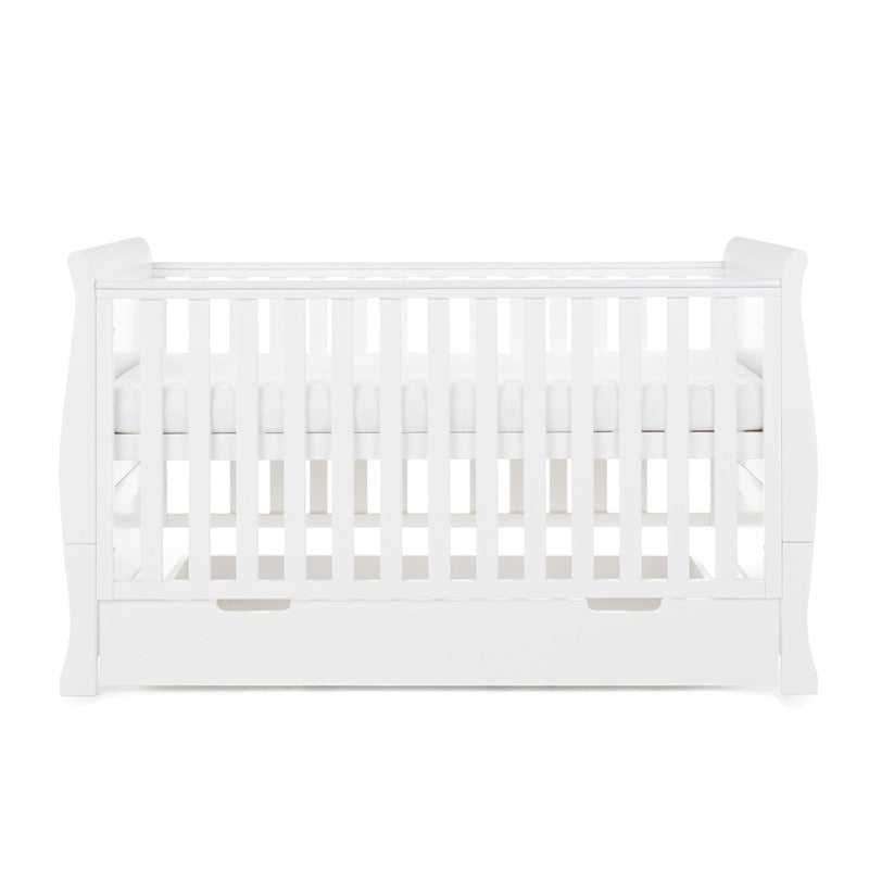 Obaby - Lit Bébé Évolutif 140x70cm Stamford Classic - Blanc - Mode Bébé Claye