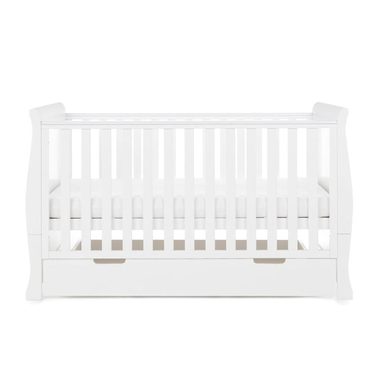 Obaby - Lit Bébé Évolutif 140x70cm Stamford Classic - Blanc - Mode Bébé Claye