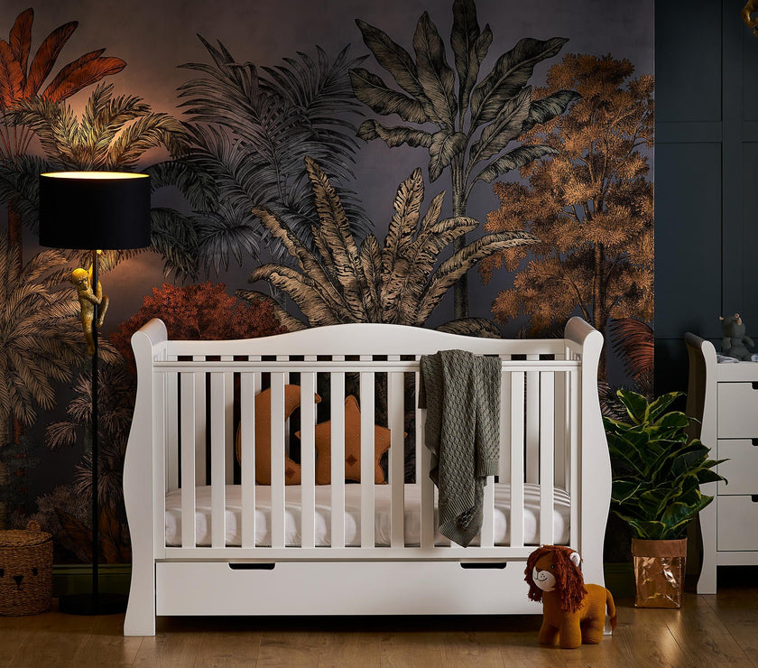 Obaby - Lit Bébé Évolutif STAMFORD LUXE - BLANC - Mode Bébé Claye