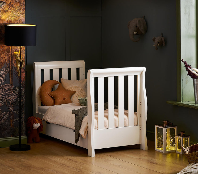 Obaby - Lit Bébé Évolutif STAMFORD LUXE - BLANC - Mode Bébé Claye
