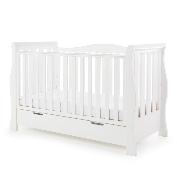 Obaby - Lit Bébé Évolutif STAMFORD LUXE - BLANC - Mode Bébé Claye