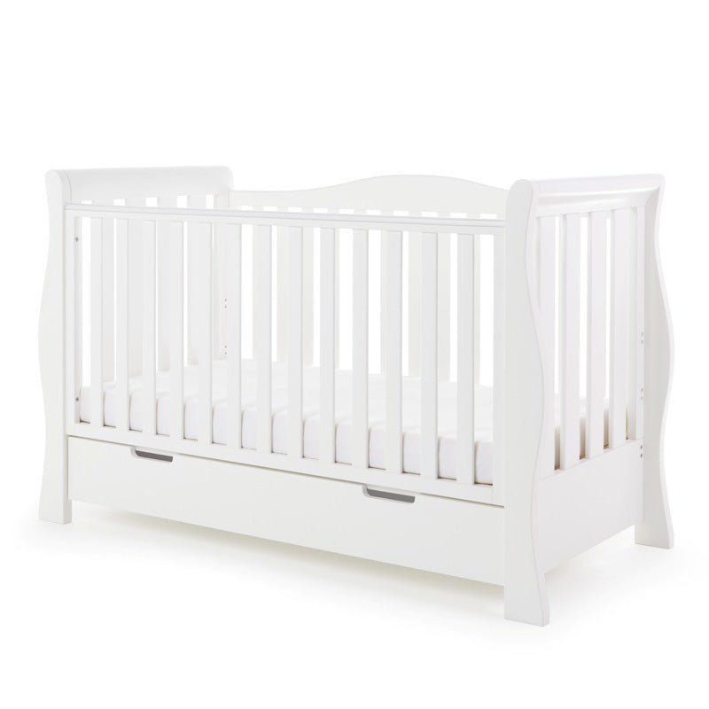 Obaby - Lit Bébé Évolutif STAMFORD LUXE - BLANC - Mode Bébé Claye
