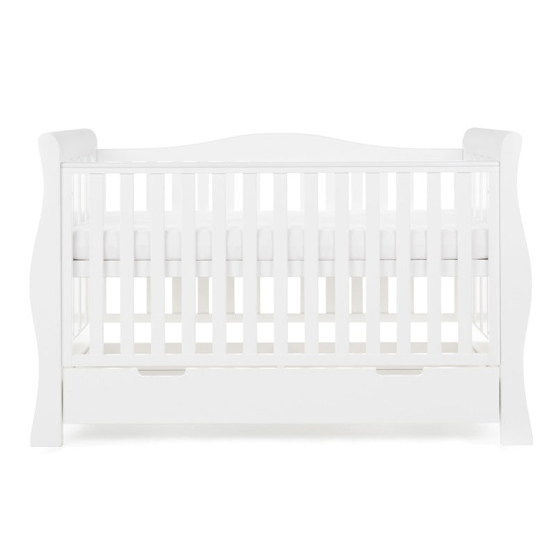 Obaby - Lit Bébé Évolutif STAMFORD LUXE - BLANC - Mode Bébé Claye