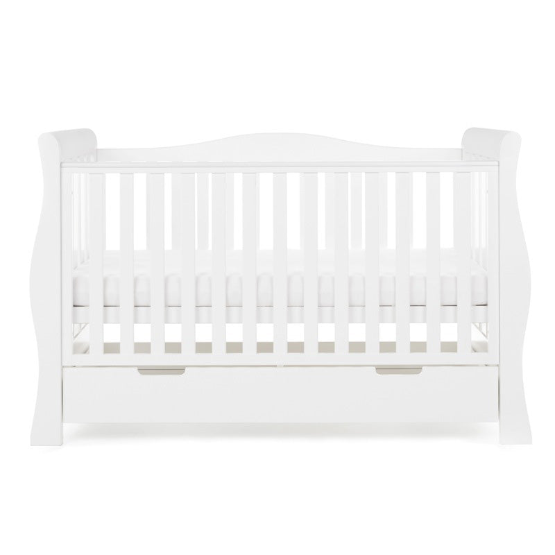 Obaby - Lit Bébé Évolutif STAMFORD LUXE - BLANC - Mode Bébé Claye