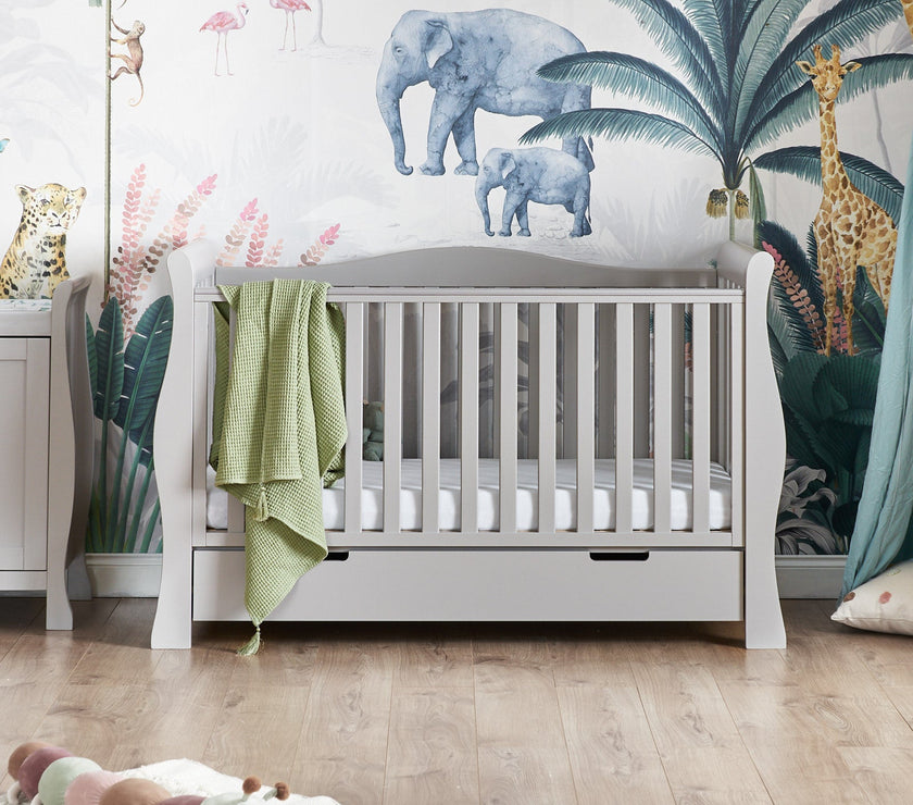 Obaby - Lit Bébé Évolutif STAMFORD LUXE - GRIS - Mode Bébé Claye