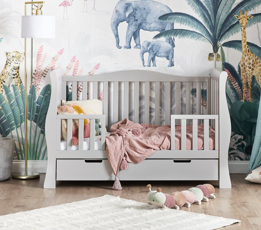 Obaby - Lit Bébé Évolutif STAMFORD LUXE - GRIS - Mode Bébé Claye
