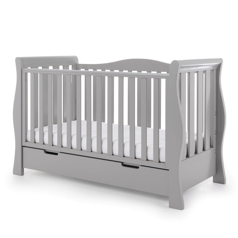 Obaby - Lit Bébé Évolutif STAMFORD LUXE - GRIS - Mode Bébé Claye
