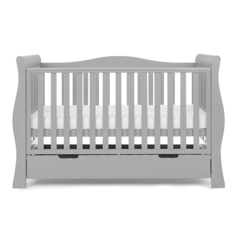 Obaby - Lit Bébé Évolutif STAMFORD LUXE - GRIS - Mode Bébé Claye