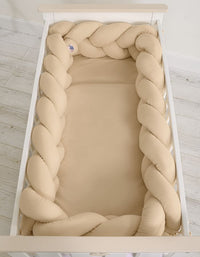 Tour de lit Tressé Beige 360 cm