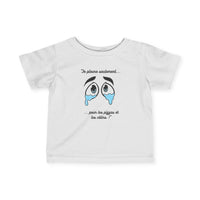 T-shirt Bébé "Je pleure seulement pour les pizzas et les câlins" - Mode Bébé Claye