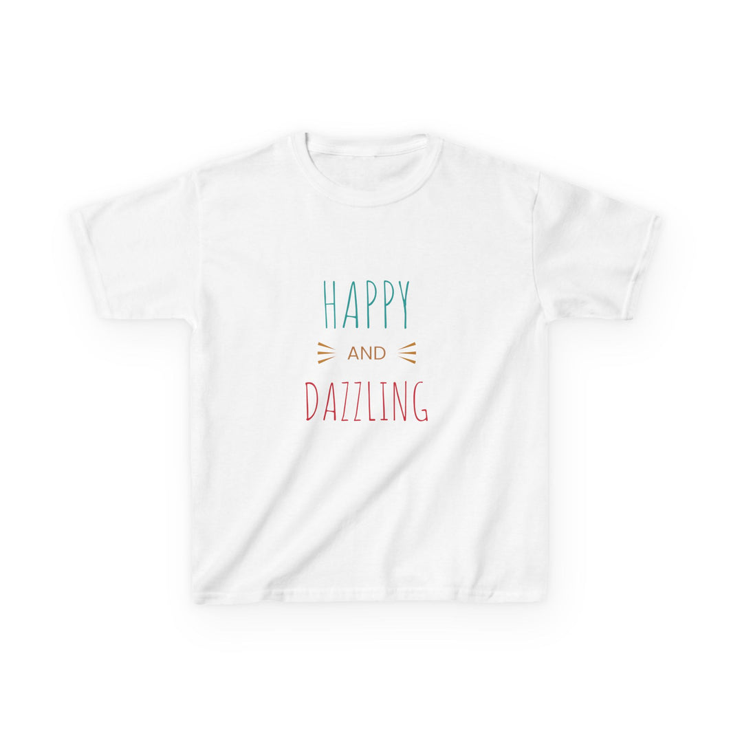 T-shirt en Coton "Happy and Dazzling" pour Enfants - Mode Bébé Claye