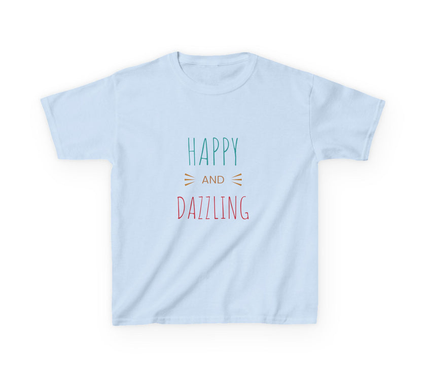 T-shirt en Coton "Happy and Dazzling" pour Enfants - Mode Bébé Claye