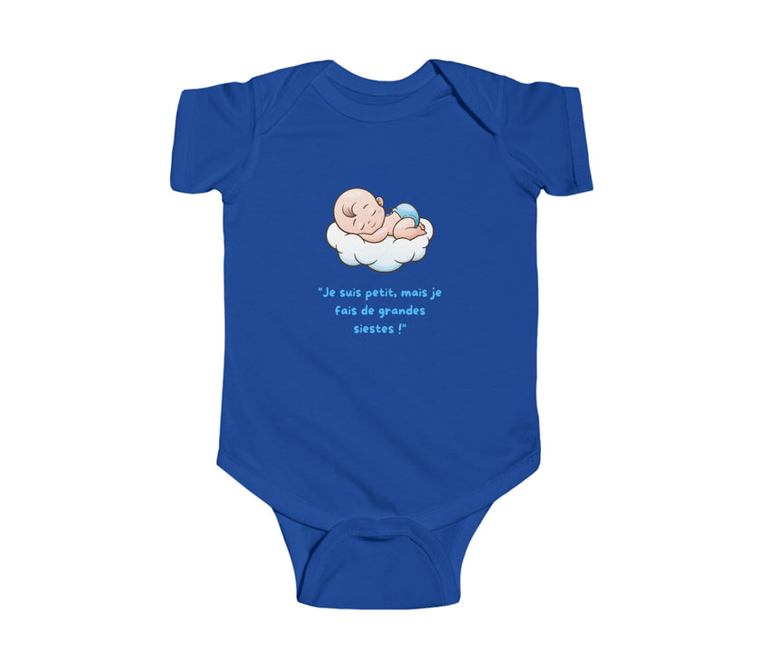 Body bébé "Je suis petit, mais je fais de grandes siestes!" - Mode Bébé Claye