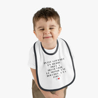 Bavoir Bébé avec message - Petit Gourmet en Herbe - Parfait pour Cadeau - Mode Bébé Claye