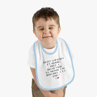 Bavoir Bébé avec message - Petit Gourmet en Herbe - Parfait pour Cadeau - Mode Bébé Claye