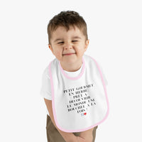 Bavoir Bébé avec message - Petit Gourmet en Herbe - Parfait pour Cadeau - Mode Bébé Claye