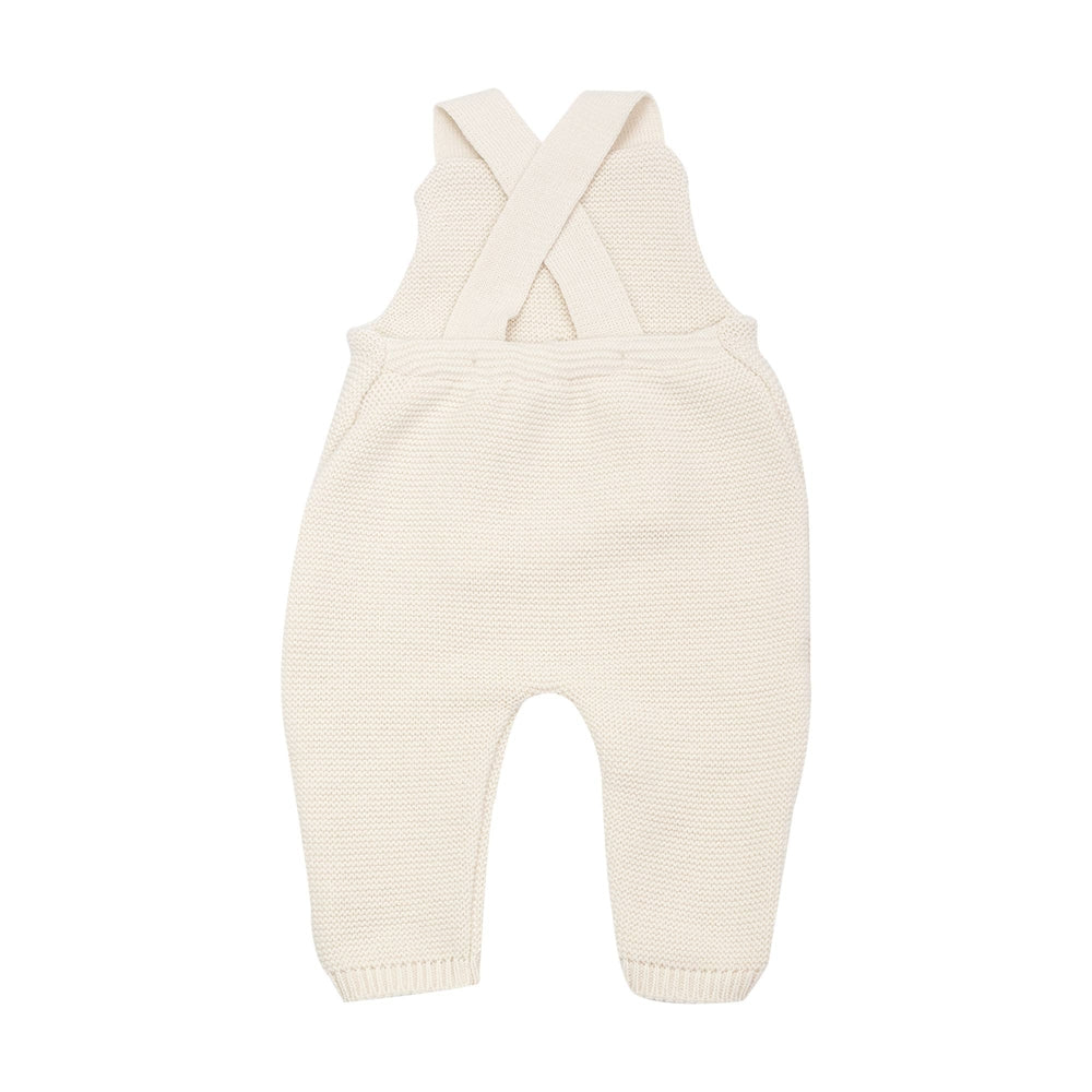 Salopette bébé en maille -SABLE