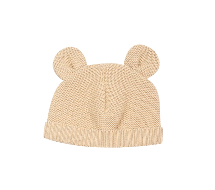 Bonnet maille CARAMEL   0/1 mois - Mode Bébé Claye