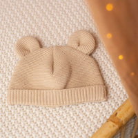 Bonnet maille CARAMEL   0/1 mois - Mode Bébé Claye