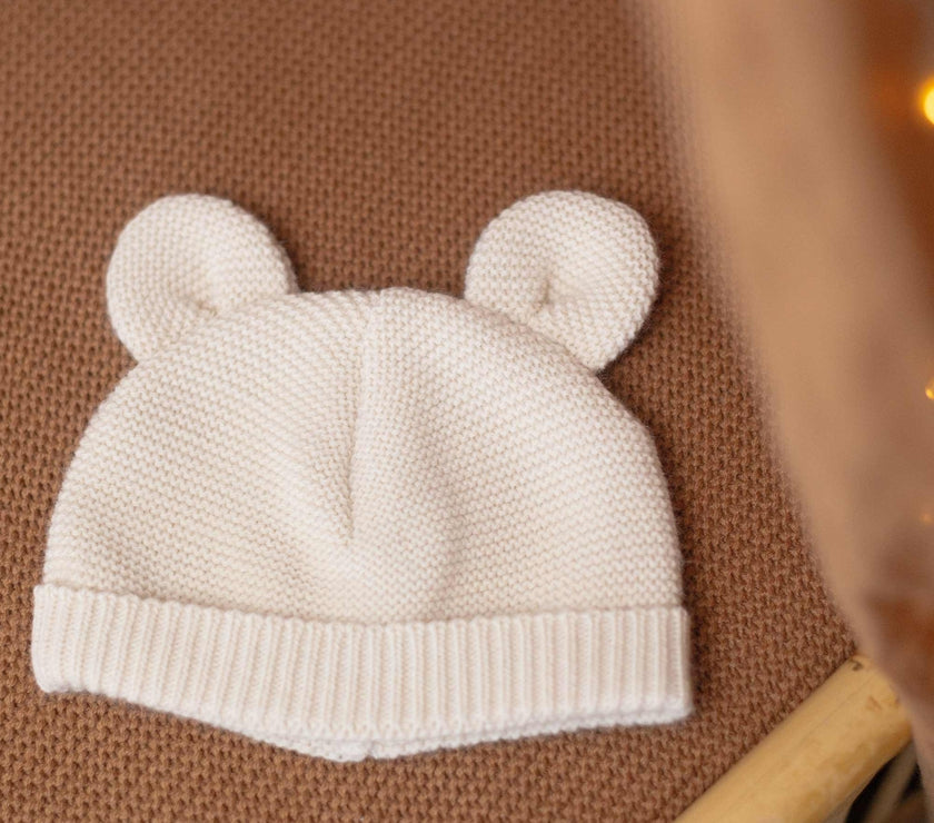 Bonnet  maille SABLE 0/1 mois - Mode Bébé Claye