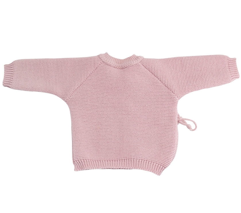 Brassière naissance chaussons et bonnet  VIEUX ROSE - Mode Bébé Claye