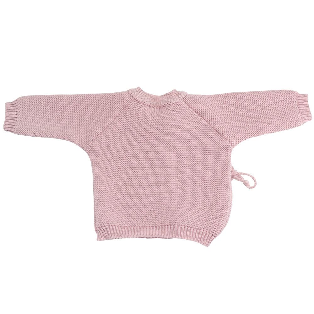 Brassière naissance chaussons et bonnet  VIEUX ROSE - Mode Bébé Claye