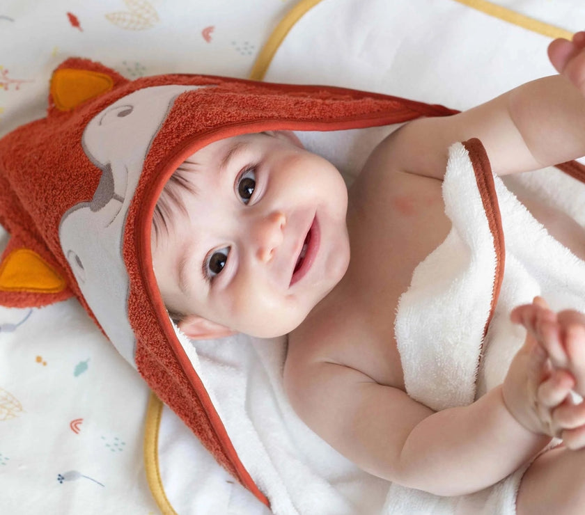 Cape de bain Renard 70x70 cm - Mode Bébé Claye
