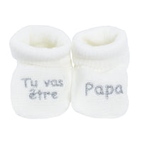 Chaussons naissance - Tu vas être papa - Mode Bébé Claye