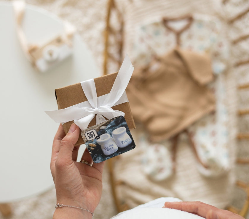 Chaussons naissance - Tu vas être papa - Mode Bébé Claye